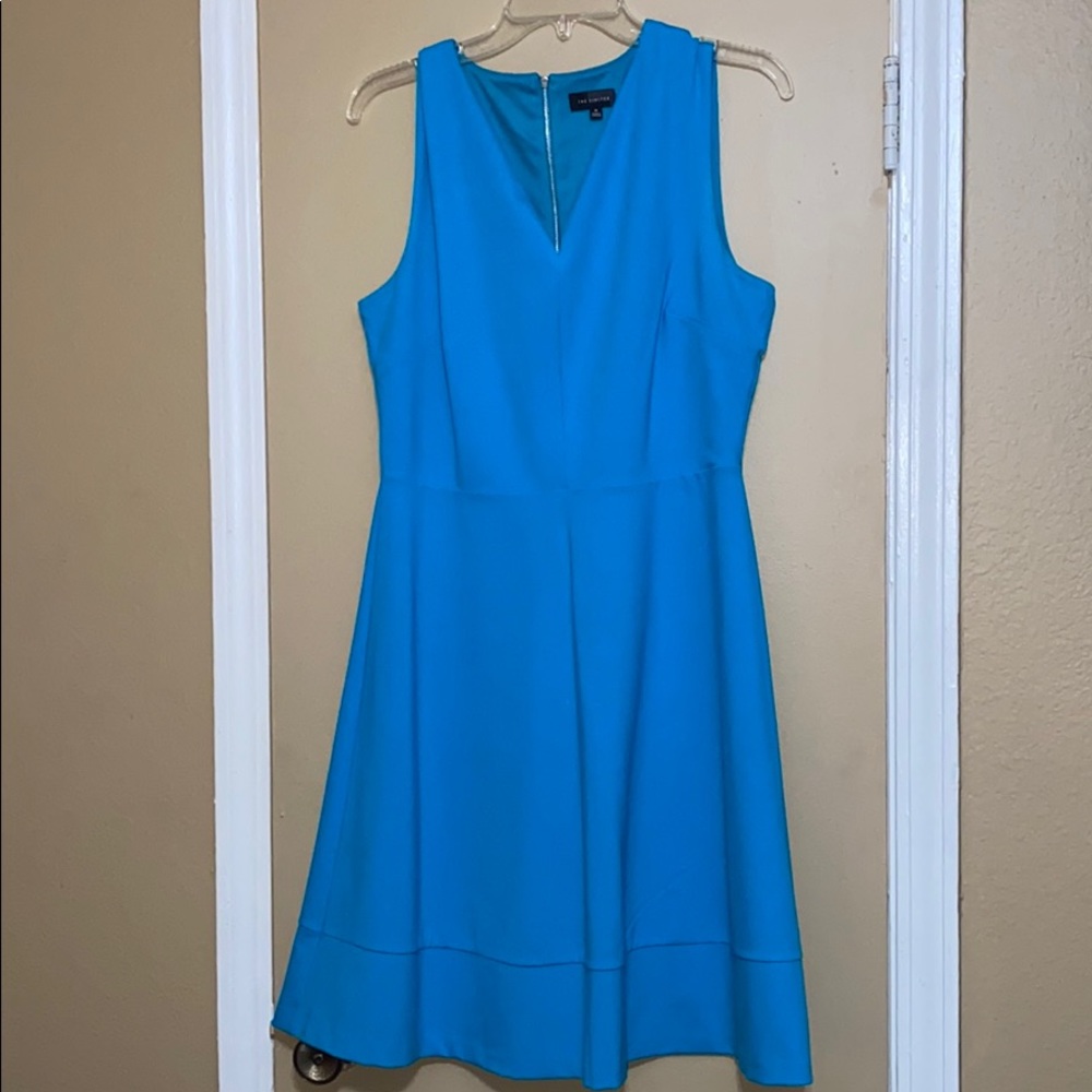 Teal sleeveless dress
